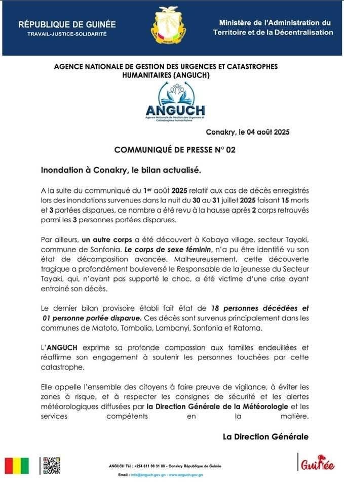 DERNIER Communiqué ANGUCH